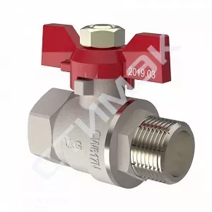 Преимущества компании. Кран шаровой ВxН, ручка-"бабочка" 1/2" VG-101101 V&G VALOGIN