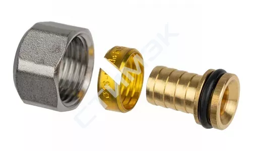 Новинка Зажимной адаптер Flex-X латунный PE-X 16x2,0- 3/4"ВР Евроконус '10Ф 1237334 USYSTEMS