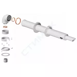 Настенный газовый котел Urban 2.14 TM 14 кВт GE0Q6PE09RU Haier (GE0Q6PE09RU) - купить в Екатеринбурге, Тюмени, Челябинске, Перми. Комплект дымохода АНТИЛЕД УНИВЕРСАЛЬНЫЙ 1000 мм (хомут в комп. + втулка) со ст. нак. PF PF-01-1KS