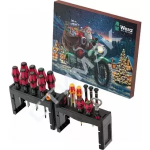 Wera Advent 2025 16 VE 1 Рождественский календарь, набор отвёрток, 28 пр.