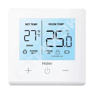 Арматура, терморегуляторы Haier - купить в Екатеринбурге, Тюмени, Челябинске, Перми. Термостат проводной для газовых котлов Ecoheat RT-i GE0Q6LE0CRU Haier