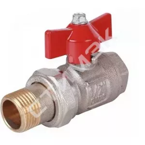 Латунные шаровые краны Itap - купить в Екатеринбурге, Тюмени, Челябинске, Перми. Кран шаровой полнопроходной IDEAL 098 Ду 1/2 НГ, бабочка 26096g Itap