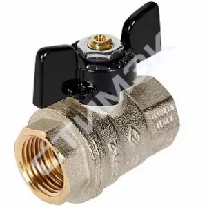 Латунные шаровые краны Bugatti - купить в Екатеринбурге, Тюмени, Челябинске, Перми. Кран шаровой ручка-бабочка ВР 1/2 Oregon 03020062 BUGATTI