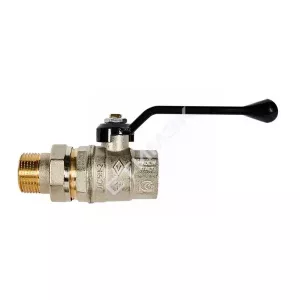 Кран шаровой с полусгоном ручка-рычаг ВР-НР 1 Oregon 03200034 BUGATTI