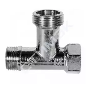 Кран шаровой-тройник для подключения сантех. приборов 1/2 x1/2 x3/4  Miami 08770004 BUGATTI