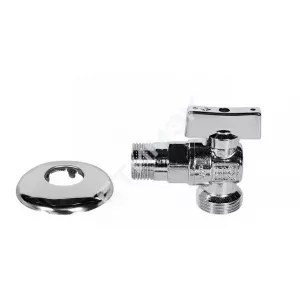 Краны для подключения бытовой техники Bugatti - купить в Екатеринбурге, Тюмени, Челябинске, Перми. Кран шаровой угловой 1/2 x3/4 Miami 08840025 BUGATTI