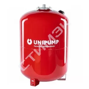 Мембранные баки для водоснабжения UNIPUMP - купить в Екатеринбурге, Тюмени, Челябинске, Перми. Расширительный бак вертикальный РВ 50Н (фланец нерж., БЭЗ) 71918 UNIPUMP