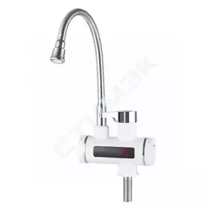 Проточные электрические водонагреватели - купить в Екатеринбурге, Тюмени, Челябинске, Перми. Кран-водонагреватель проточного типа BEF-001-02 с дисплеем и гибким изливом 88402 UNIPUMP