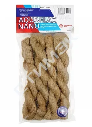 Новинка Лен сантехнический, индивидуальная упаковка, 500 гр.Aquaflax nano