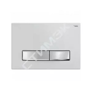 Инсталляции, кнопки, аксессуары Рехау - купить в Екатеринбурге, Тюмени, Челябинске, Перми. Панель смыва NOVA LONG 001 с прямоугольными клавишами, пластик, белый, глянцевый, клавиши хром, глян