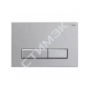 Инсталляции, кнопки, аксессуары Рехау - купить в Екатеринбурге, Тюмени, Челябинске, Перми. Панель смыва NOVA LONG 001 с прямоугольными клавишами, пластик, серебристый, матовый 19102331001 Рех