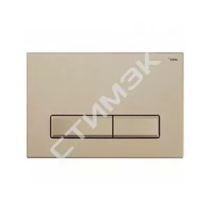 Инсталляции, кнопки, аксессуары Рехау - купить в Екатеринбурге, Тюмени, Челябинске, Перми. Панель смыва NOVA LONG 001 с прямоугольными клавишами, пластик, золотой, матовый 19102371001 Рехау