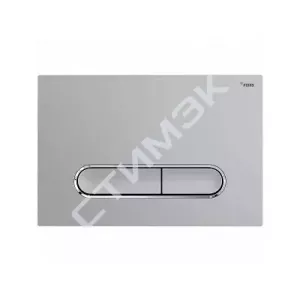 Инсталляции, кнопки, аксессуары Рехау - купить в Екатеринбурге, Тюмени, Челябинске, Перми. Панель смыва NOVA ELLIPSE 002 с овальными клавишами, пластик, серебристый, матовый, контур клавиш хр