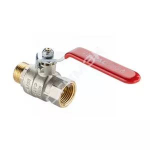 Кран шаровой BASE-ГОСТ полнопроходной с рукояткой-рычагом  вн.-нар. DN25, PN40, 1" VT.215S.N.06 Valt
