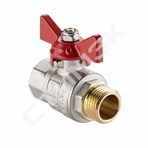 Преимущества компании. Кран шаровой BASE-ГОСТ полнопроходной с рукояткой-бабочкой ВР-НР DN15 PN40 1/2" VT.218S.N.04 Valtec