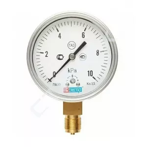 Манометры и термоманометры METER - купить в Екатеринбурге, Тюмени, Челябинске, Перми. Манометр для низкого давления ДМ 30-100-1-G Р=0..400 мбар G1/2 кл.1,5