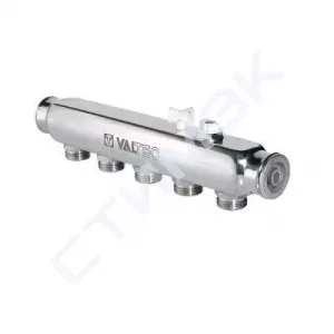 Коллектор нержавеющий, м/о расстояние 50мм, 1" ВР, 6x 3/4" НР Евроконус VTc.505.SS.060506 Valtec