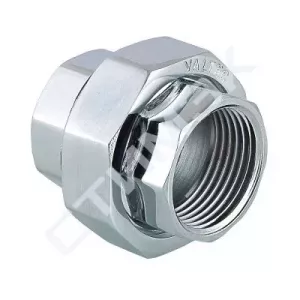 Муфта 1 1/2" ВР-ВР ник. IVC.104270.N.07 (IVC.104270.N.07) - купить в Екатеринбурге, Тюмени, Челябинске, Перми. Муфта/американка 1 1/4" вн-вн прямая VTr.340.N.0007 Valtec