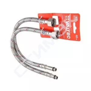 Гибкая подводка нерж. 1/2"ВР-ВР  50см VTf.001.IS.0404050 Valtec (VTf.001.IS.0404050) - купить в Екатеринбурге, Тюмени, Челябинске, Перми. Комплект г/п для смесителя М10х18+М10х35 - G1/2" 120см VTf.005.IS.0410120 Valtec