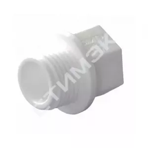 Фитинги из ППРС Политэк - купить в Екатеринбурге, Тюмени, Челябинске, Перми. Заглушка PPRC с резьбой 32х1", 9000013201, Политэк