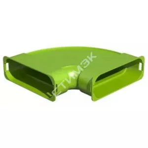 Распродажа.Вентиляция - купить в Екатеринбурге, Тюмени, Челябинске, Перми. Отвод горизонт-ный 50x140 90гр антистатич./антибактериал. д.CWL 2577586, Wolf