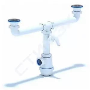 Перелив мойки 3,5" нерж. N305 АНИ пласт (N305) - купить в Екатеринбурге, Тюмени, Челябинске, Перми. Сифон бутылочный 1,5"х40 нерж. СМ 2-ой A3500 АНИ пласт