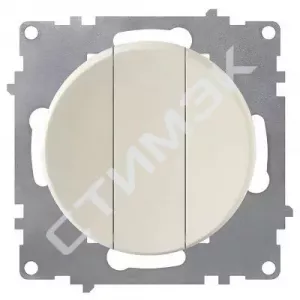 Выключатель тройной, цвет бежевый 1E31901301 OneKeyElectro