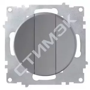 Выключатель тройной, цвет серый 1E31901302 OneKeyElectro