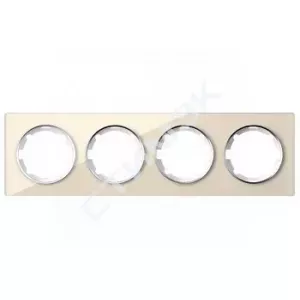 Розетка телефонная 1xRJ11, цвет белый 1E20601300 OneKeyElectro (2172769) - купить в Екатеринбурге, Тюмени, Челябинске, Перми. Рамка горизонтальная стеклянная на 4 прибора, цвет бежевый Garda 2E52401301 OneKeyElectro