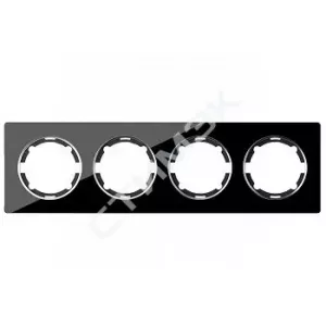 Розетка телефонная 1xRJ11, цвет серый 1E20601302 OneKeyElectro (1E20601302) - купить в Екатеринбурге, Тюмени, Челябинске, Перми. Рамка горизонтальная стеклянная на 4 прибора, цвет чёрный Garda 2E52401303 OneKeyElectro