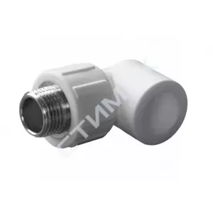 Угольник PPRC 20х3/4"М 31604 Dizayn (928800) - купить в Екатеринбурге, Тюмени, Челябинске, Перми. Угольник PPRC 20х1/2"П 9410002012, Политэк