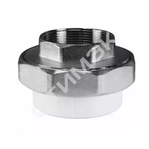 Муфта комб.разъём.(американка) с внутренней резьбой  50x2" (25/5) (Valfex) БЕЛАЯ 10155150, Valfex