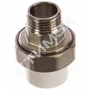 Муфта усиленная комб.разъём.(американка) с НР 63х2" белая 10156050У Valfex