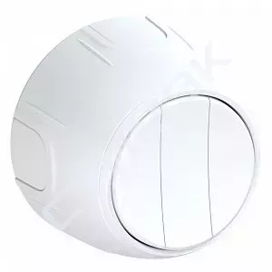 Выключатель накладной тройной, цвет белый 7700856 OneKeyElectro