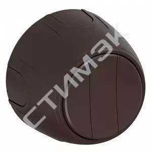 Выключатель накладной тройной, цвет коричневый 7700858 OneKeyElectro