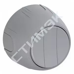 Выключатель накладной тройной, цвет серый 7700859 OneKeyElectro