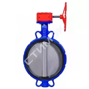 Задвижки, затворы РАЦИОНАЛ - купить в Екатеринбурге, Тюмени, Челябинске, Перми. Затвор LW-2 межфланцевый DN300, для воды, с червячным редуктором LW2.300H РАЦИОНАЛ